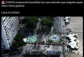 Foto de manifestação esvaziada em Copacabana é de março, não atual