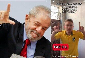Bolsonaristas apropriam-se do bordão ‘faz o L’ para atribuir a Lula ações de governos anteriores