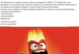Não é verdade que golpistas invadem celular de quem informa ter sido vacinado