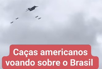 Vídeo mostra Esquadrilha da Fumaça, não caças americanos sobrevoando o Brasil