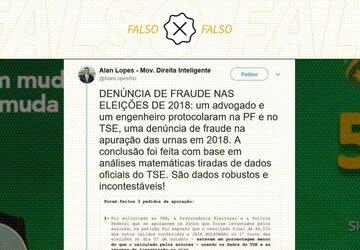 Denúncia de fraude que impediu vitória de Bolsonaro no 1º turno foi arquivada por falta de provas