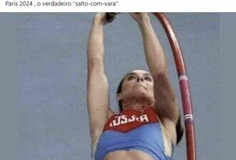É montagem foto que sugere que atleta russa seria mulher trans
