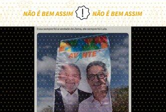 Posts usam banner do Avante para dar a entender que Zema apoiou Lula em 2022