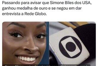 Simone Biles se recusou a dar entrevistas à imprensa internacional por decisão da Federação de Ginástica dos EUA