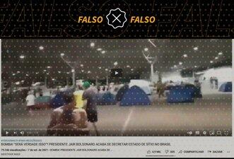 É falso que Bolsonaro decretou estado de sítio no Brasil