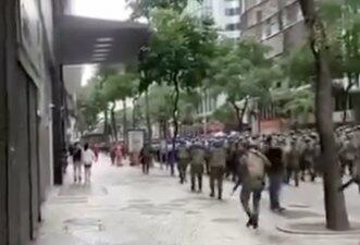 É antigo vídeo que mostra militares em avenida vazia no 7 de Setembro no Rio de Janeiro