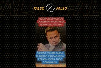 É falso que Elon Musk revelou conversas em que Moraes diz que as eleições foram uma farsa