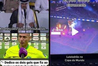 Mentiras nas redes misturam Copa e política, como falsa dedicatória de Richarlison a Bolsonaro
