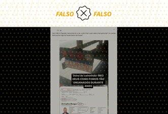 É falso que petista é dono de caminhão que transportou urnas em São Paulo