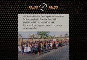 Vídeo antigo de protesto de indígenas em Brasília volta às redes como se fosse atual