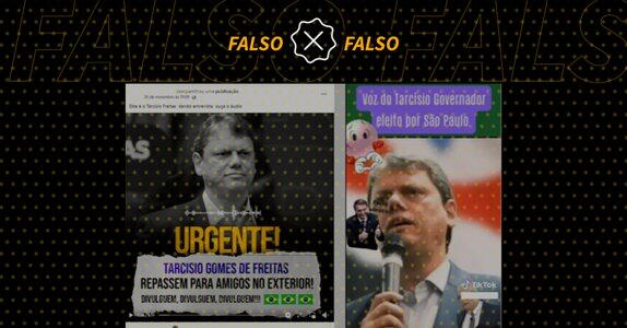 Assessoria de Tarcísio nega que ele tenha gravado áudio sobre golpe -  DIÁRIO DO PAÍS