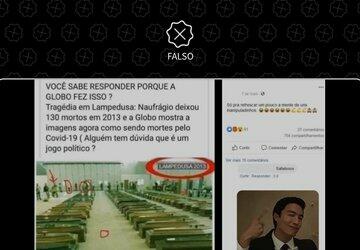 É falso que Globo exibiu foto de caixões tirada em 2013 como se fossem de vítimas da Covid-19