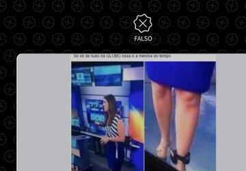 Foto não mostra jornalista da Globo usando tornozeleira eletrônica