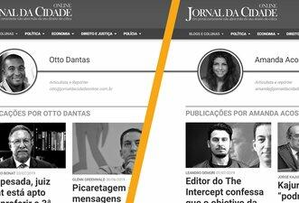 Jornal da Cidade Online usa perfis apócrifos para atacar políticos e magistrados