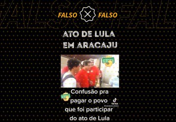 Vídeo que mostra confusão entre petistas em Aracaju é de 2013 e não tem relação com ato de Lula