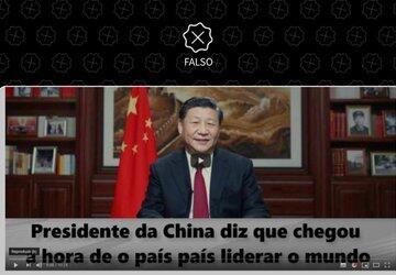 Presidente chinês não disse que pandemia é início de nova era para o socialismo