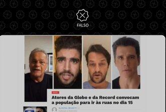 Vídeo em que artistas convocam para protestos é de 2015, não atual