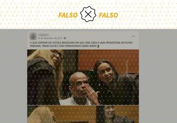 Fernandinho Beira-Mar não tirou fotos com juíza e promotora em julgamento