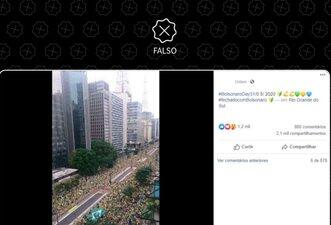 Foto de protesto contra Dilma em 2015 circula como se fosse de ato pró-Bolsonaro