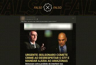 Bolsonaro não desobedeceu o STF nem cometeu crime ao enviar ajuda ao Amazonas