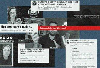 Canais no YouTube somaram 31 milhões de views mesmo após bloqueio pelo Judiciário