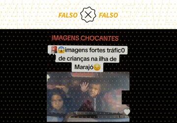 Vídeo que mostra carro lotado de crianças não foi gravado no Marajó nem retrata tráfico humano