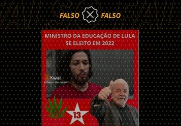 É falso que Jean Wyllys será ministro da Educação em eventual governo Lula