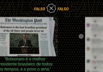 ‘The Washington Post’ não classificou Bolsonaro como o melhor presidente do Brasil