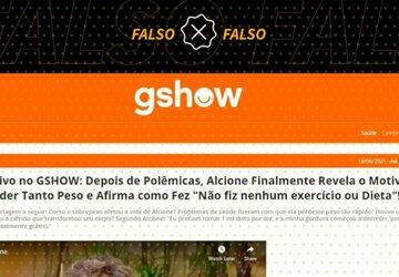 Site simula ‘GShow’ e inventa declarações de Alcione para promover suplemento alimentar