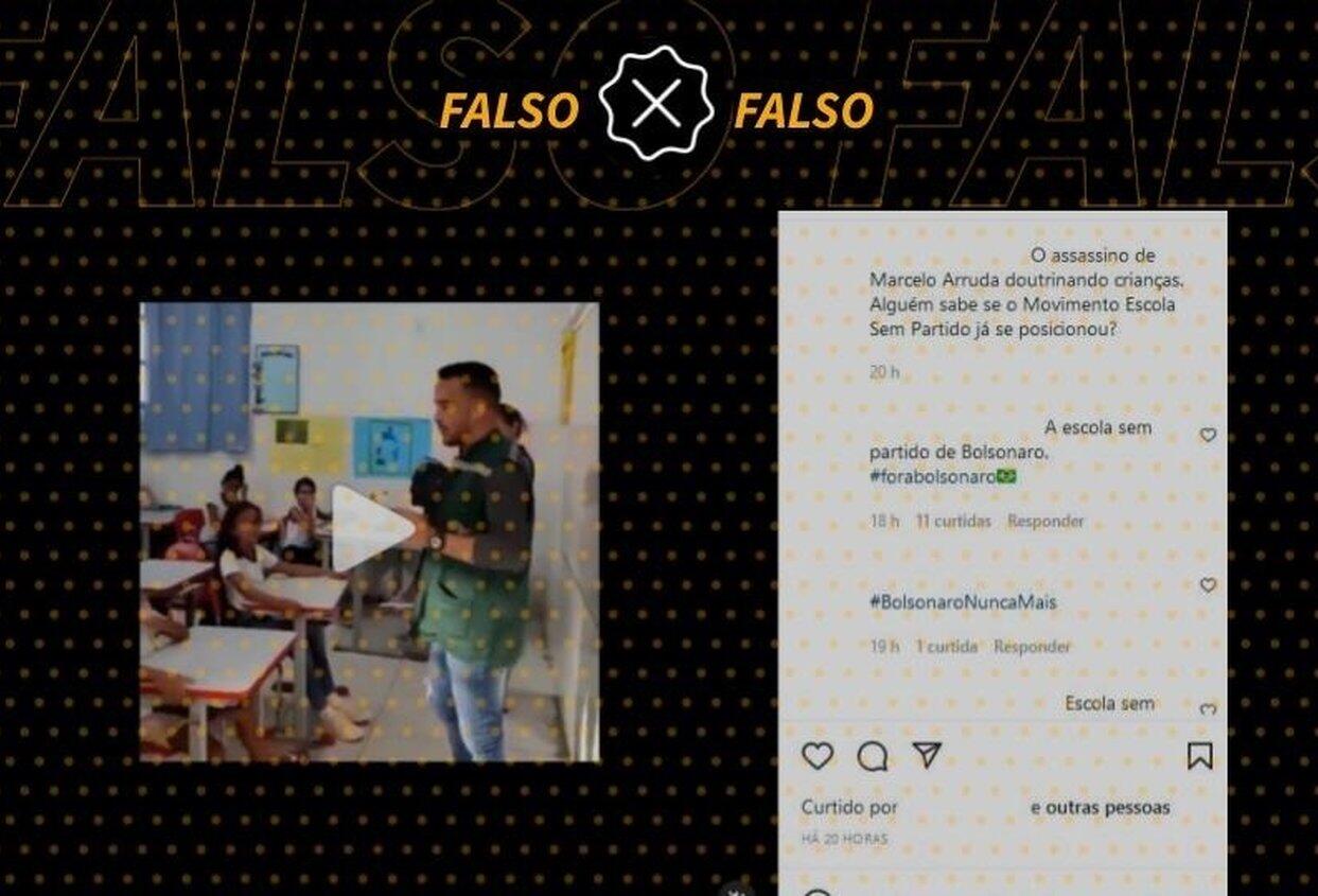 Homem que exaltou Bolsonaro em escola não é policial acusado de matar petista