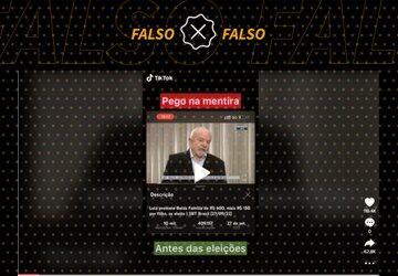 Montagem usa vídeos antigos para dizer que Lula não quer cumprir promessa de auxílio de R$ 600