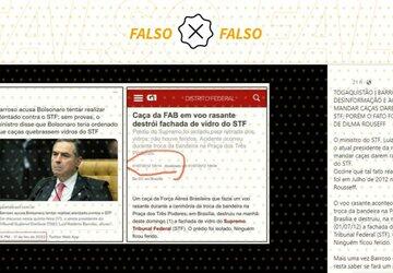 É falso que Barroso se referia a caso de 2012 quando citou sobrevoo de caças no STF
