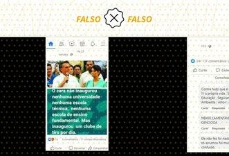 É falso que Bolsonaro não inaugurou nenhuma unidade de educação