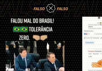 É falso que Bolsonaro não cumprimentou primeiro-ministro do Canadá no G20