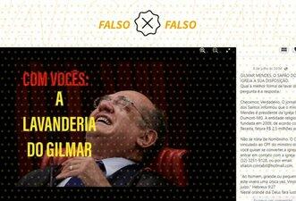 É falso que Gilmar Mendes, do STF, seja dono de igreja em MG
