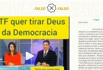 É falso que STF e TSE criaram lei para cassar cristãos eleitos