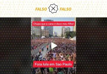 Áudio com xingamento a Lula é editado em vídeo que mostra bloco de Carnaval em SP