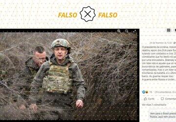 Fotos que mostram presidente da Ucrânia com uniforme militar são anteriores à guerra