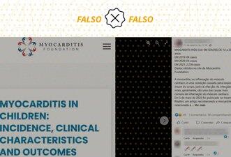 Fundação não disse que vacina contra Covid-19 provocou 2.236 casos de miocardite nos EUA