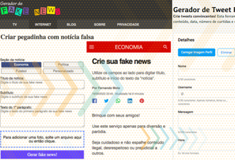 Geradores de tuítes e de títulos do 'G1' falsos superam 30 mil acessos por mês durante as eleições