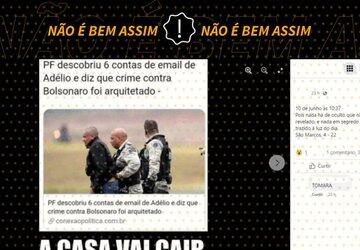 Notícia sobre emails de Adélio Bispo é de 2018, não atual