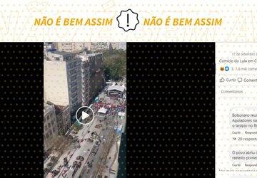 Comício de Lula em Curitiba não estava vazio; vídeo foi gravado antes do início