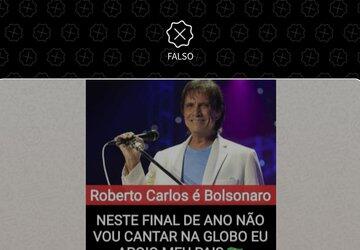 Roberto Carlos não cancelou especial de fim de ano na TV Globo