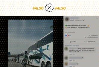 Vídeo que mostra fila de ônibus no DF é de maio e não tem relação com atos do 7 de Setembro