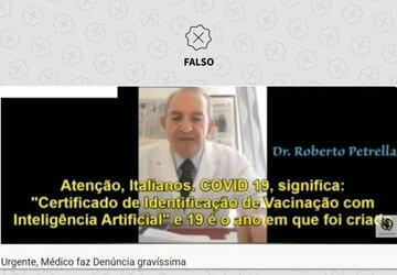 Covid-19 não quer dizer ‘Certificado Internacional de Vacinação com Inteligência Artificial’