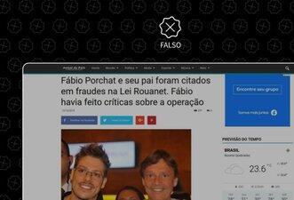 Fábio Porchat não foi acusado de fraudar documentos para burlar Lei Rouanet