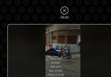 Vídeo de homem armado em moto é de 2016 e não foi gravado em Paraisópolis