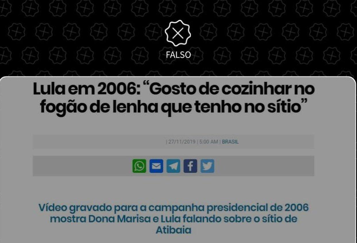 Não é o sítio de Atibaia que aparece em vídeo da campanha de Lula em 2002