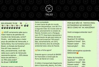 Corrente de WhatsApp sobre roubo de recursos naturais do Brasil traz dados falsos