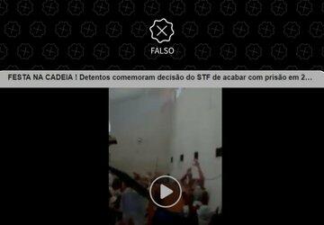 Vídeo de 2016 é manipulado para mostrar presos celebrando soltura de Lula